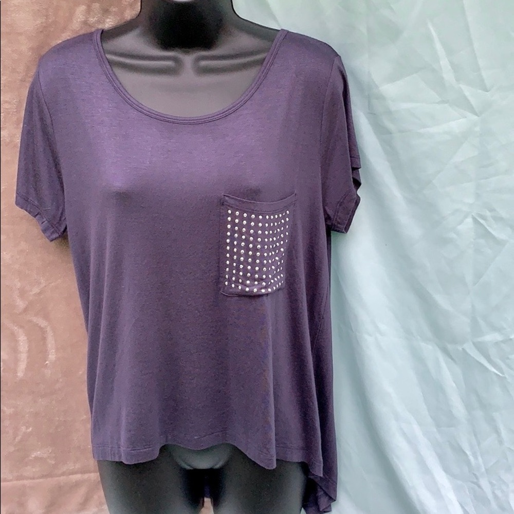 Navy zenana outfitters navy blue T-shirt w/sequins